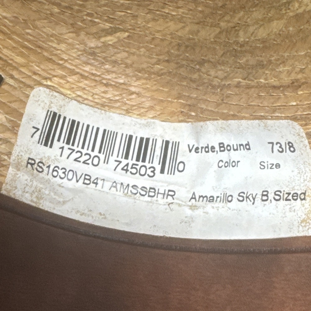 Jason Aldean by Resistol Amarillo Sky Cowboy Hat 7 3/8 Western Rodeo Concert - Picture 8 of 10